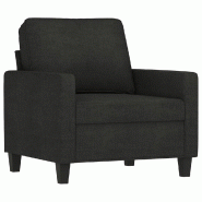 VidaXL Fauteuil Noir 60 cm Tissu Modèle Xervelionne - Matériau naturel 359151