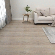 Vidaxl planches de plancher autoadhésives 20 pcs pvc 1,86 m² taupe 330158