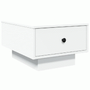 VidaXL Table basse blanc 60x45x31 cm bois d'ingénierie Modèle Orion Classic - 848080