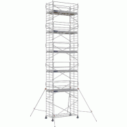 Échafaudage roulant aluminium DOCKER 150 version garde-corps EXMDS - Hauteur de travail : 11,90 m - DUARIB - 7230102-COPIE Échafaudage roulant aluminium DOCKER 150 version garde-corps EXMDS - Hauteur de travail : 11,90 m - DUARIB - 7230102-COPIE