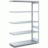 BITO Rayonnages à tablettes, type EL - charge par tablette 100 kg L1008 mm x P524 mm x H2000 mm finition galvanisée - acier 4250692956222 BITO Rayonnages à tablettes, type EL - charge par tablette 100 kg L1008 mm x P524 mm x H2000 mm finition galvanisée - acier 4250692956222