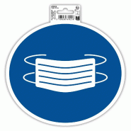 Exacompta Signalisation adhésive Masque obligatoire, bleu/blanc - bleu 67021E