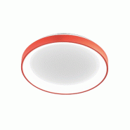 Gea Luce Plafonnier Led Krizia 50W, Finition Terre Cuite, Variable Cct 3000K-4000K, Aluminium Avec Diffuseur Acrylique Opale - Gealuce - KRIZIA P/G -
