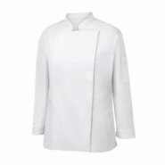 METRO PROFESSIONAL Veste de cuisine pour femmes, manches longues, taille M, blanc - M blanc multi-matériau 219385