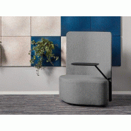 Pouf mobile avec tablette et cloison RamboSeat Pouf mobile avec tablette et cloison RamboSeat
