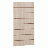 Panneau rainuré R15 L59,5xP120cm épaisseur 18mm - orme clair