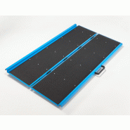 Rampe d'accès pliable en aluminium 1,66m - 450kg, antidérapant, poignée de transport Rampe d'accès pliable en aluminium 1,66m - 450kg, antidérapant, poignée de transport