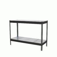SimonRack Rayonnage industriel, 900x1200x450 mm, 400 kg au point de flexion, 2 étagères métalliques, rayonnage garage, Anthracite/Galvanisé- Ecofo