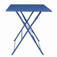 Table de terrasse carrée Perth bleu marine foncé | Bolero - FU540