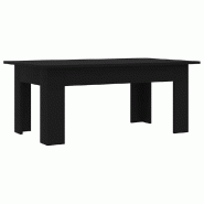 VidaXL Table basse Noir 100x60x42 cm Bois d’ingénierie Modèle Atlas Office Pro Modern - 801180