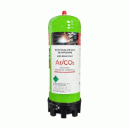 Bouteille de gaz jetable ARGON 98% CO2 2% - 2,2L - SPECIAL INOX Bouteille de gaz jetable ARGON 98% CO2 2% - 2,2L - SPECIAL INOX