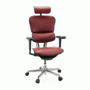 Chaise de bureau / fauteuil de direction ERGOHUMAN ULTRA L GEN2 cuir bordeaux hjh OFFICE - rouge cuir 652325