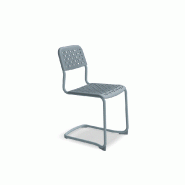 Chaise TUBE base luge - bleu