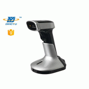 Code QR tenu dans la main - Scanner 2D de codes barres USB Bluetooth avec support de charge DS6520B-2D