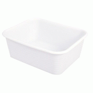 GASTROLAND Bac rectangulaire renforcé emboîtable GILAC 30 L - Blanc - blanc 3701666000300