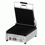 Grill panini XL Premium plaques rainurées avec minuteur | Casselin - CGPRRXLPT