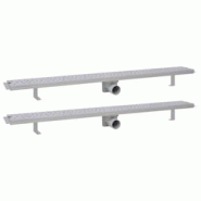 Helloshop26 - Lot de 2 drains de douche linéaire 103 cm acier inoxydable caniveau de douche 02_0003024 - 3000105351530 Helloshop26 - Lot de 2 drains de douche linéaire 103 cm acier inoxydable caniveau de douche 02_0003024 - 3000105351530