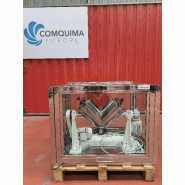 Mélangeur en v lleal bl-8-ca mélangeur en acier inoxydable de 8 litres avec barre d'intensification et armoire de confinement - référence                        :                         c13924