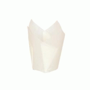 Packnwood FHC - 1 200Pcs - Caissette de cuisson forme tulipe en papier blanc siliconé - H80mm - blanc papier 209CPST3BBX Packnwood FHC - 1 200Pcs - Caissette de cuisson forme tulipe en papier blanc siliconé - H80mm - blanc papier 209CPST3BBX