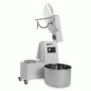 Pétrin à spirale 2 vitesses - Tête relevable et cuve extractible - 50 L | Resto italia - 7010162050E