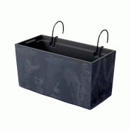 Prosperplast - Jardinière URBI CASE BETON EFFECT W - 39,5x18,5x19,5 cm, anthracite - gris plastique ZA4107