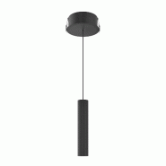 Suspension LED tubulaire Alp Space 5W, sélecteur de température de couleur (2700K-3200K-4000K), angle de faisceau de 45°, noir mat - Beneito & Faur