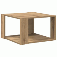 VidaXL Table basse Chêne artisanal 51,5 x 51,5 x 30 cm Modèle Boreal Moderne - 869216
