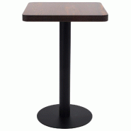 VidaXL Table de bistro Marron foncé 50x50 cm MDF Modèle Sirius Élégance - Bois manufacturé 286428