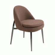 AC ANGEL CERDA Angel Cerdá Chaise en tissu marron foncé 4236C 51 x 62 x 77 - marron textile 8435631044833