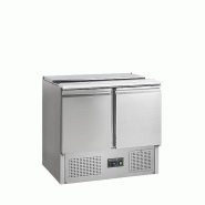 Comptoir pour saladette GN1/1 - 2 portes pleines à charnières | Tefcold - SA920