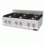 Cuisinière à gaz professionnelle 6 brûleurs – 6,3 kW – 123 x 75 cm – Réf. AKS-SGS-AGO-1270 - AKS-SGS-AGO-1270