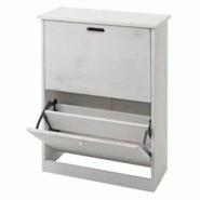 Décoshop26 - Meuble à chaussures 81x60x25 cm MDF blanc vieilli 04_0005895 - blanc 3000261556329 Décoshop26 - Meuble à chaussures 81x60x25 cm MDF blanc vieilli 04_0005895 - blanc 3000261556329