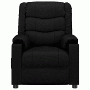 Fauteuil inclinable électrique Noir Similicuir Modèle Yerviora - 8720845522186