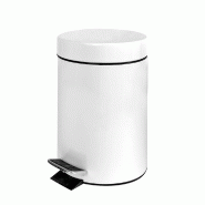 García de Pou Garcia de Pou 1 Unités - Poubelle À Pédale Avec Réceptacle Intérieur 3 L Ø 17X24,5 Cm Blanc Acier - blanc acier 162.19 García de Pou Garcia de Pou 1 Unités - Poubelle À Pédale Avec Réceptacle Intérieur 3 L Ø 17X24,5 Cm Blanc Acier - blanc acier 162.19