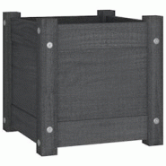 Helloshop26 - Jardinière bac lit surélevé plantes fleurs terrasse jardin d'extérieur 31 x 31 x 31 cm bois de pin massif gris 02_0038540 - 30002177 Helloshop26 - Jardinière bac lit surélevé plantes fleurs terrasse jardin d'extérieur 31 x 31 x 31 cm bois de pin massif gris 02_0038540 - 30002177