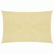 Helloshop26 - Voile d'ombrage 160 g/m² 5 x 8 m pehd beige 02_0008991 - beige 3000482047767