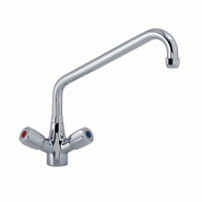 KBS Gastrotechnik KBS Mitigeur à gargouille avec robinet pivotant 1/2 pouce raccordement eau monotrou - 4059395029406