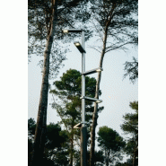 Lampadaire urbain Rama LED - 144 W - Acier galvanisé - Hauteur 9,2 m - Éclairage orienté vers la chaussée_1
