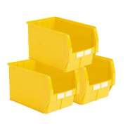 Lot de 5 bacs à bec plastique 42l jaune_0