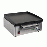 Plancha électrique lisse en FONTE - L 440 mm | Buffalo - DC901