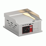 Plancha professionnelle lisse gaz en inox 1 zone - 400x450 - PPSG400I