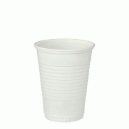 Premium Quality 100 gobelets à boire en PP 0,18 l Ø 7 cm · 8,6 cm blanc - blanc plastique polypropylène 96596