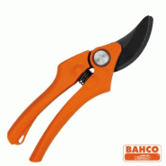 Sécateur Moderne 20 cm Gaucher Bahco - Lame Antirouille - Poignées Renforcées