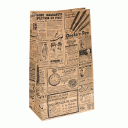 Sac kraft SOS Times 25+15x43,5cm - par 250