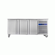 Table réfrigérée positive cuistance gn 1/1 – 3 portes inox – tropicalisée – froid ventilé – 1800×700×850 mm – -2/+8°c – 418 l - inox GN3100TN Table réfrigérée positive cuistance gn 1/1 – 3 portes inox – tropicalisée – froid ventilé – 1800×700×850 mm – -2/+8°c – 418 l - inox GN3100TN