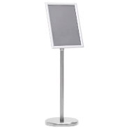 Vidaxl support d'affiche a4 sur pied argenté alliage d'aluminium 51209