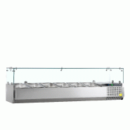 Vitrine réfrigérée GN1/4 VK33-140 Inox L1400mm 16501 TEFCOLD