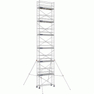 Échafaudage roulant aluminium DOCKER 85 version lisses - Hauteur de travail : 13,90 m - DUARIB - 7125120 Échafaudage roulant aluminium DOCKER 85 version lisses - Hauteur de travail : 13,90 m - DUARIB - 7125120