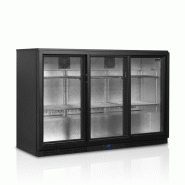 Arrière de bar réfrigéré 3 portes vitrées coulissantes 310 l +2/+10... - PBA31S-3