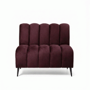 Banquette de restaurant professionnelle CHR Cocoon velours casino bordeaux, 150 cm  France Mobilier CHR - rouge 3760326528608